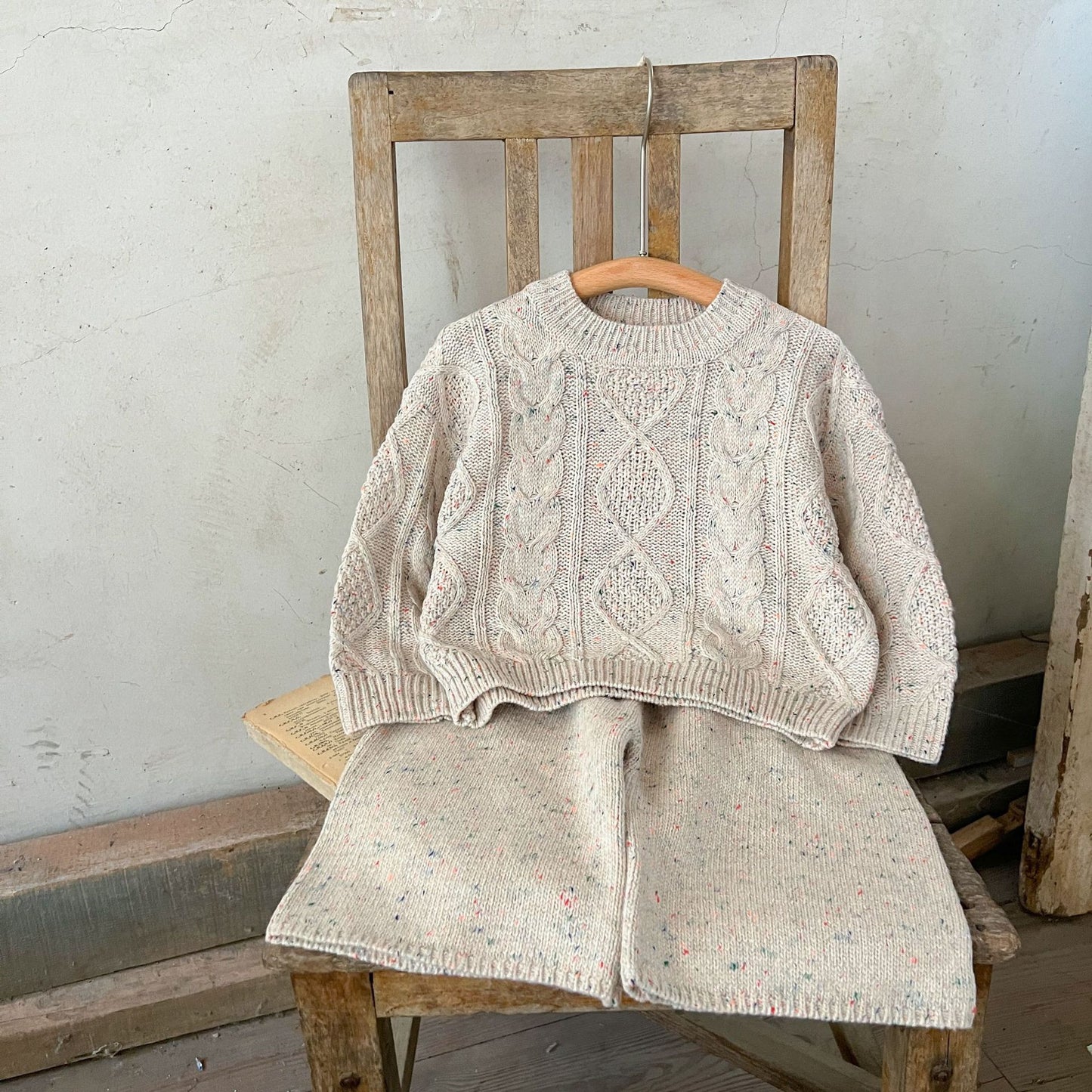 Cozy Cable Knit Sweater & Wide-Leg Knit Pants (Sold Separately)- CLEARANCE