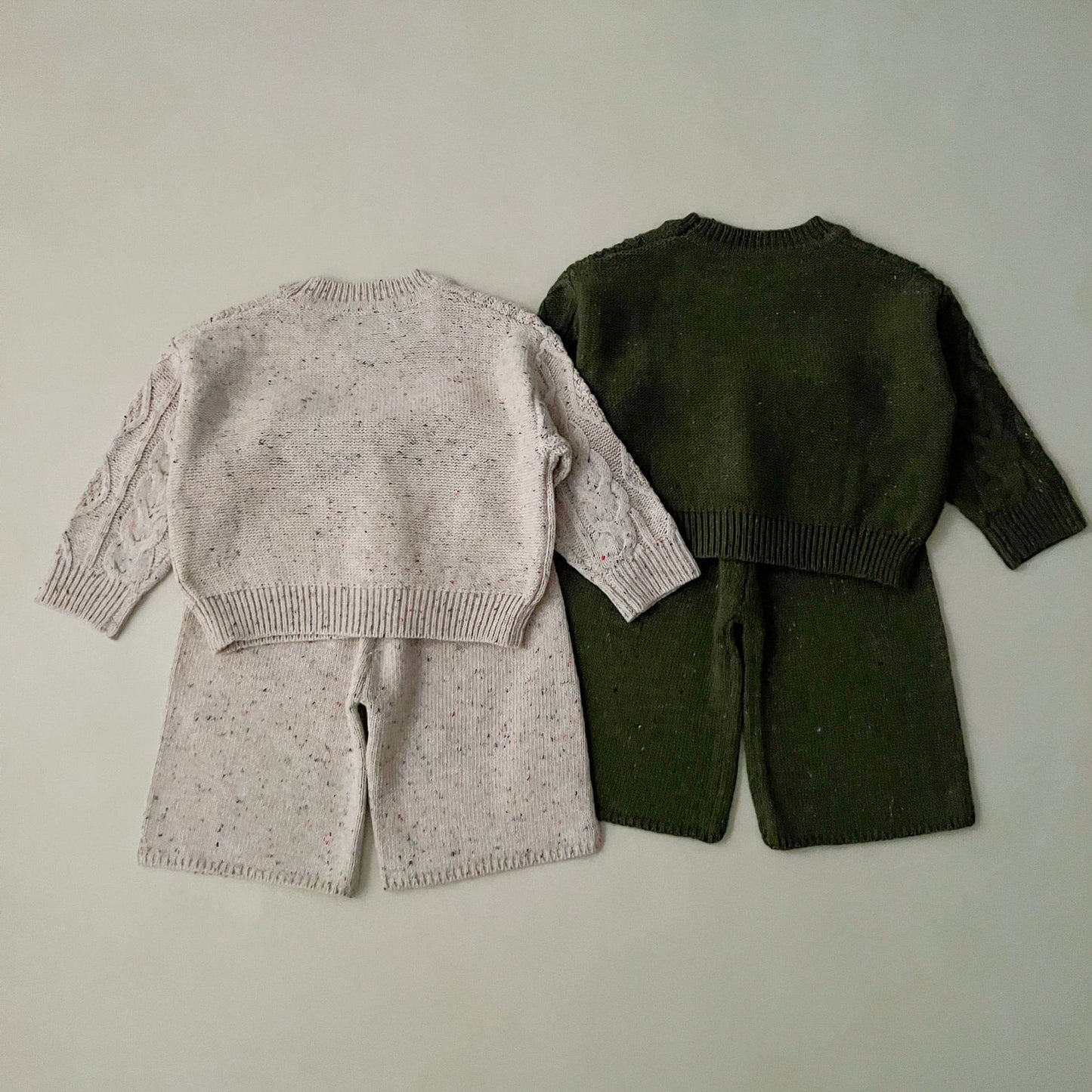 Cozy Cable Knit Sweater & Wide-Leg Knit Pants (Sold Separately)- CLEARANCE