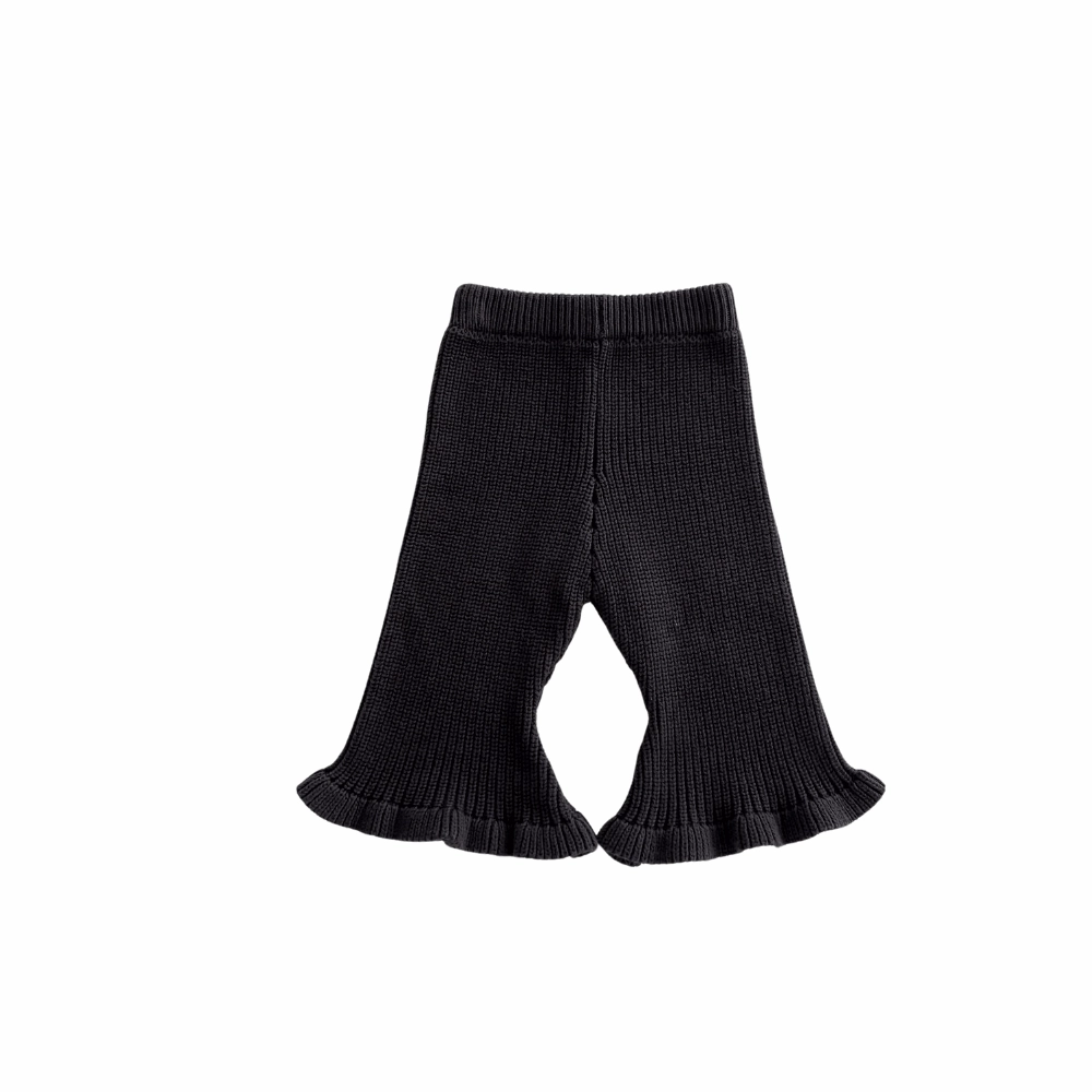 AW2023 Baby Baby Bottoms Baby Knit Pants Baby Pants Google Knit Knit Bottoms Knit pants knits Knitwear new POS Sale Toddler Toddler Bottoms Toddler Knit Pants Toddler Pants Bell Bottom Knit Pants || Milk + 3 more... Isla + Bo