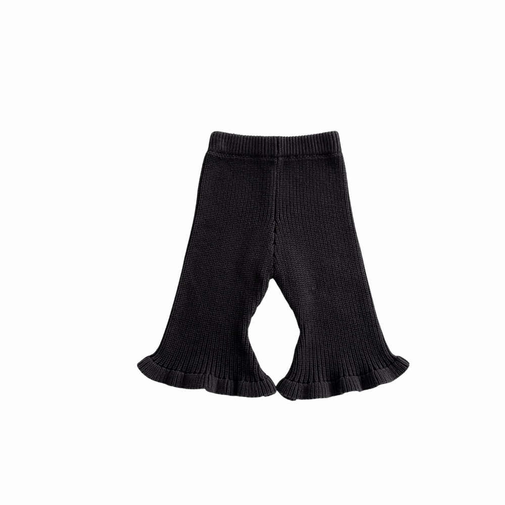 AW2023 Baby Baby Bottoms Baby Knit Pants Baby Pants Google Knit Knit Bottoms Knit pants knits Knitwear new POS Sale Toddler Toddler Bottoms Toddler Knit Pants Toddler Pants Bell Bottom Knit Pants || Milk + 3 more... Isla + Bo