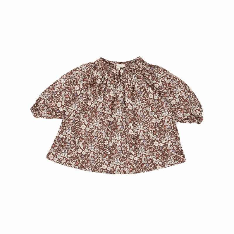 AW2023 Baby Baby Dress Cotton Cotton Dress new Sale Toddler Toddler Dress Cherished Blossoms Toddler Dress - Comfy Vintage-Inspired Playtime Frock Isla + Bo