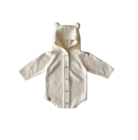 Baby Baby Hooded Romper Baby Knit Romper Baby Romper Google Knit knit romper knits Knitwear Sale Baby Bear Hooded Knit Romper | Lait + Cafe O'Lait Isla + Bo