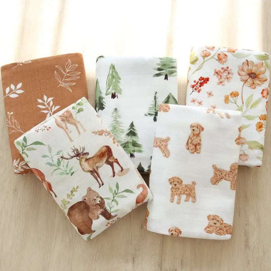 AW2023 Baby baby blanket Cotton Cotton Blanket POS Toddler Toddler Blanket Soft Bamboo Cotton Baby Muslin Swaddle Blankets Isla + Bo