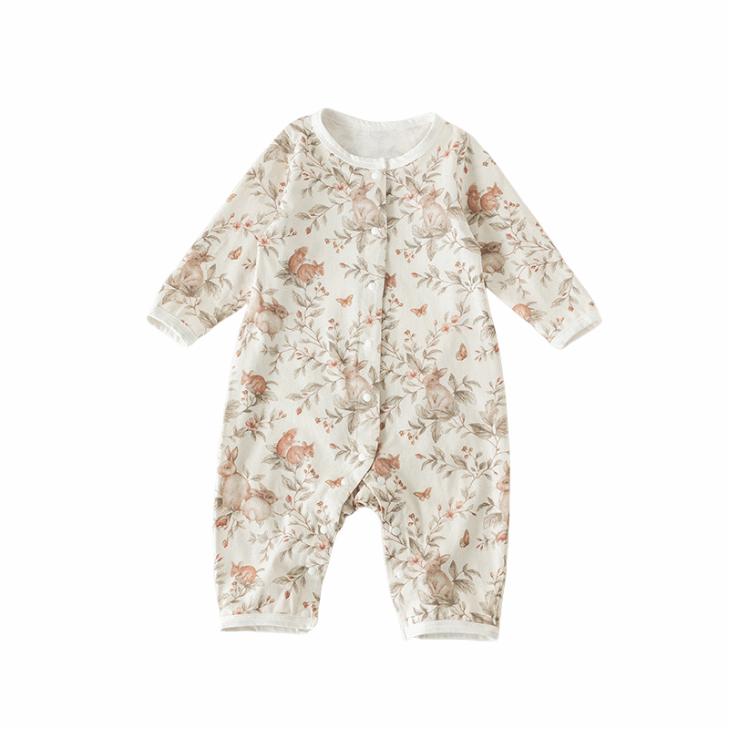 Baby Baby Romper Cotton Cotton Romper Google Sale SS2023 Up & Away Pure Cotton Long Sleeve Romper  || Up & Away Isla + Bo