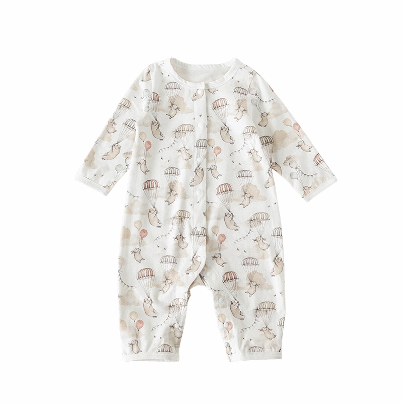 Baby Baby Romper Cotton Cotton Romper Google Sale SS2023 Up & Away Pure Cotton Long Sleeve Romper  || Up & Away Isla + Bo