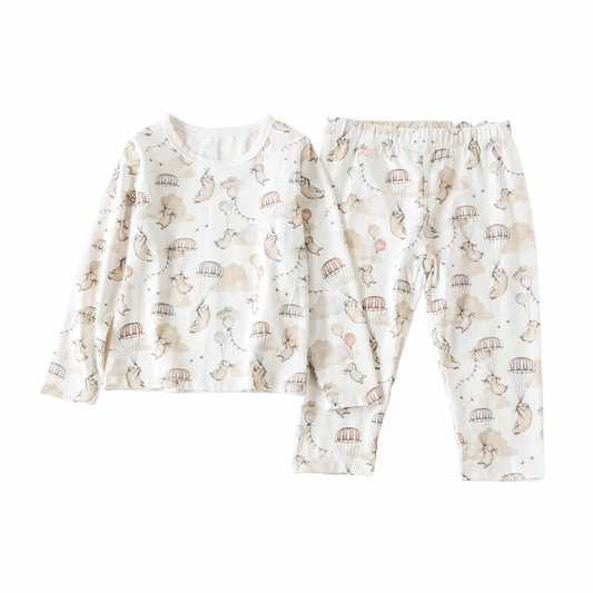 Baby Baby Cotton Set Baby Set Cotton Cotton Set Google Kids Kids Cotton Set Kids Set Mini SS2023 Sale seal splash Toddler Toddler Cotton Set Toddler Set Long Sleeve Top & Pant Set || Up & Away Isla + Bo