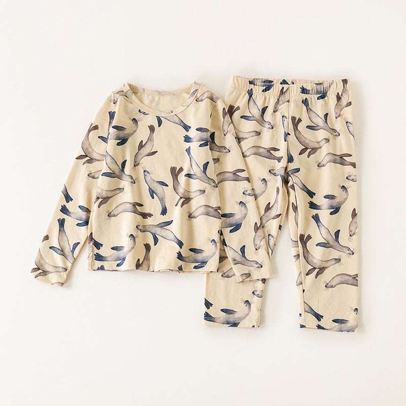 Baby Baby Cotton Set Baby Set Cotton Cotton Set Google Kids Kids Cotton Set Kids Set Mini SS2023 Sale seal splash Toddler Toddler Cotton Set Toddler Set Long Sleeve Top & Pant Set || Seal Splash Isla + Bo