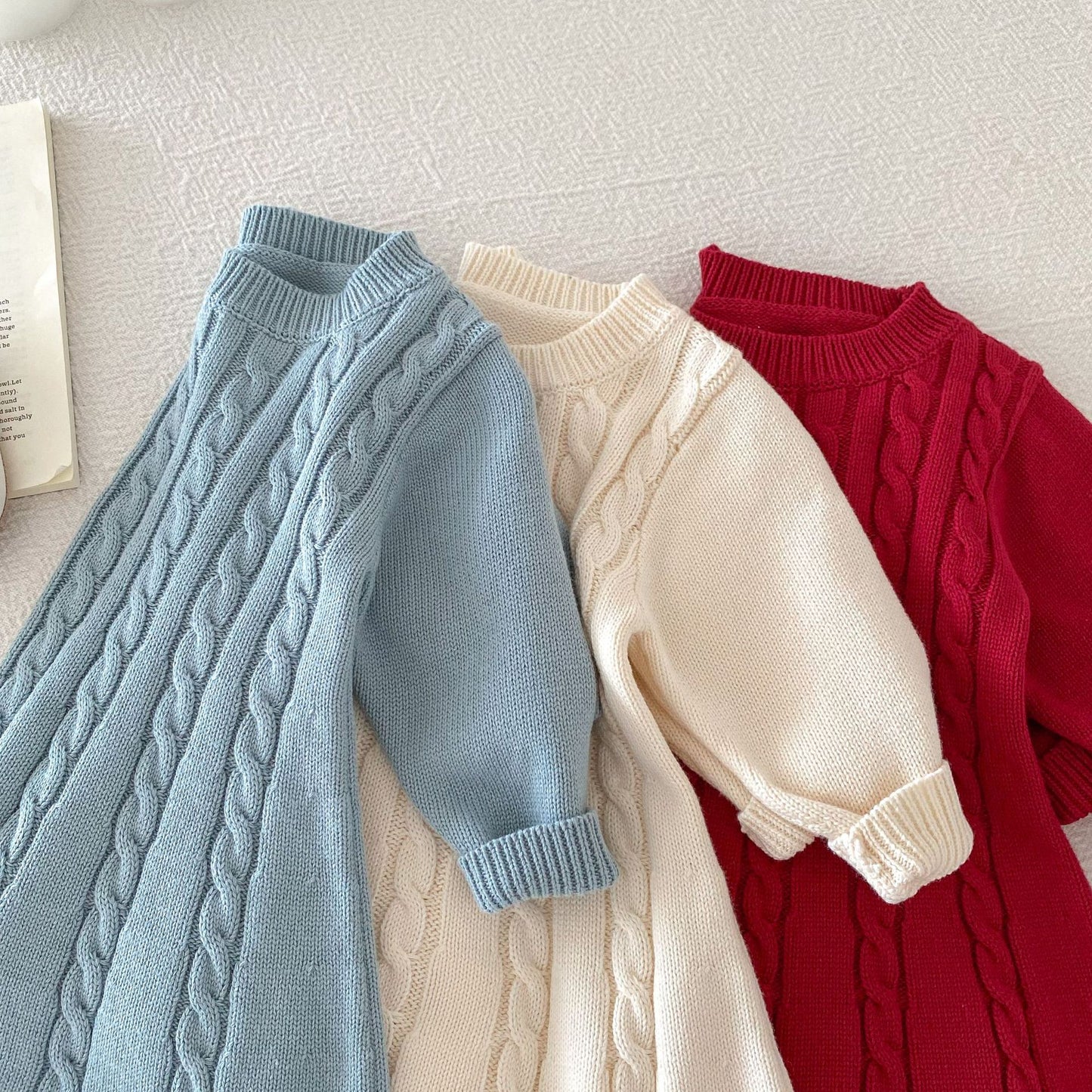 Twisted Knit Sweater Dress- CLEARANCE