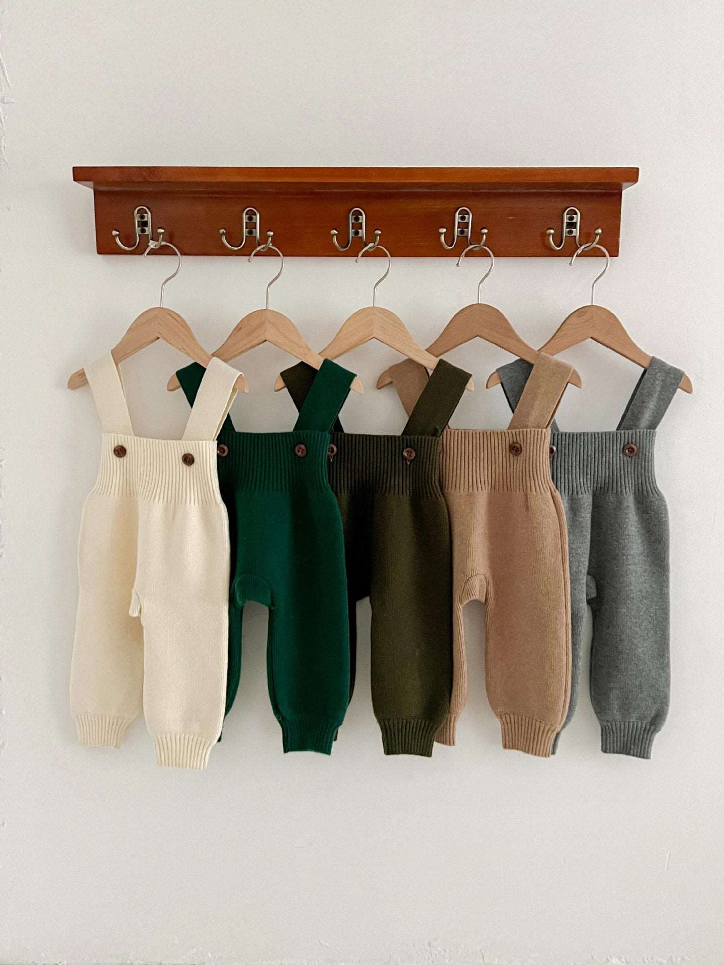 Solid Knit Overalls || Camel + 6 more colors...