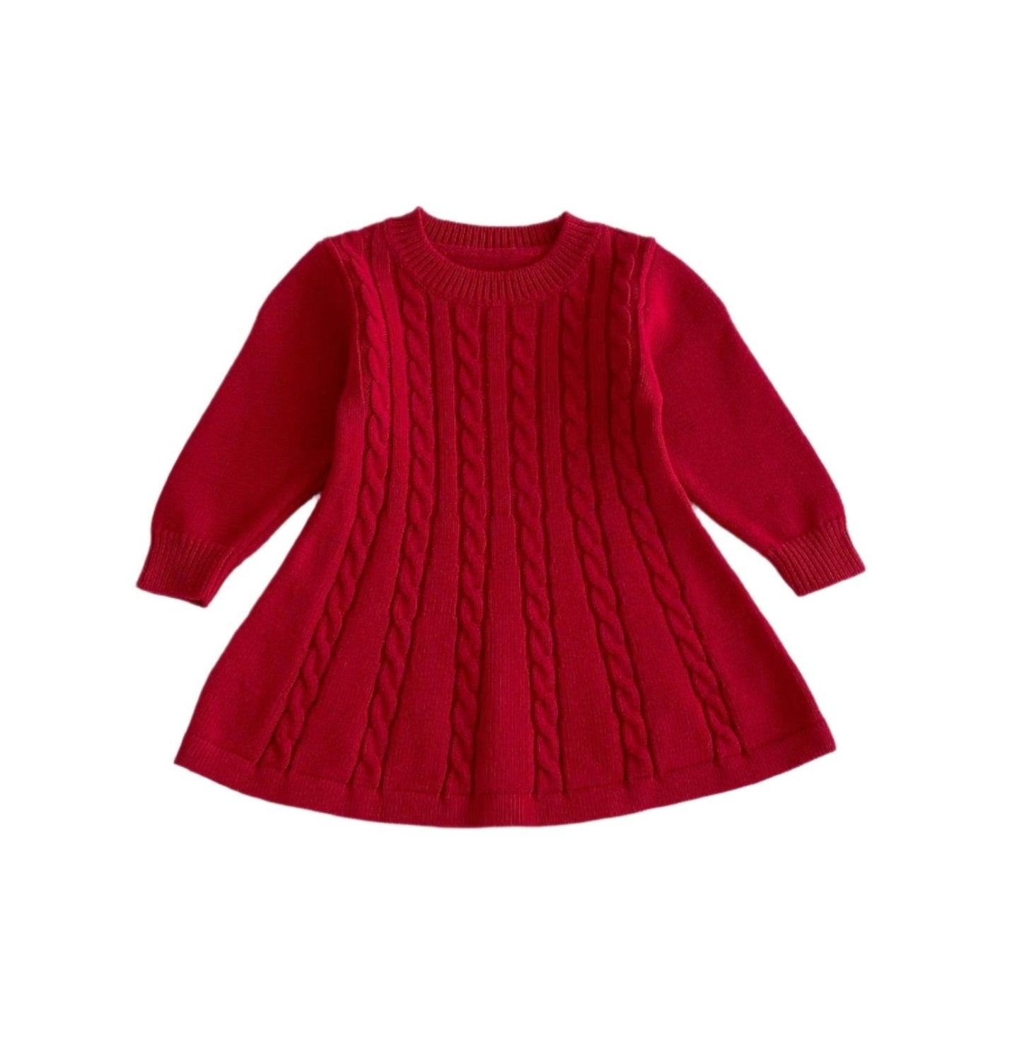 Twisted Knit Sweater Dress- CLEARANCE
