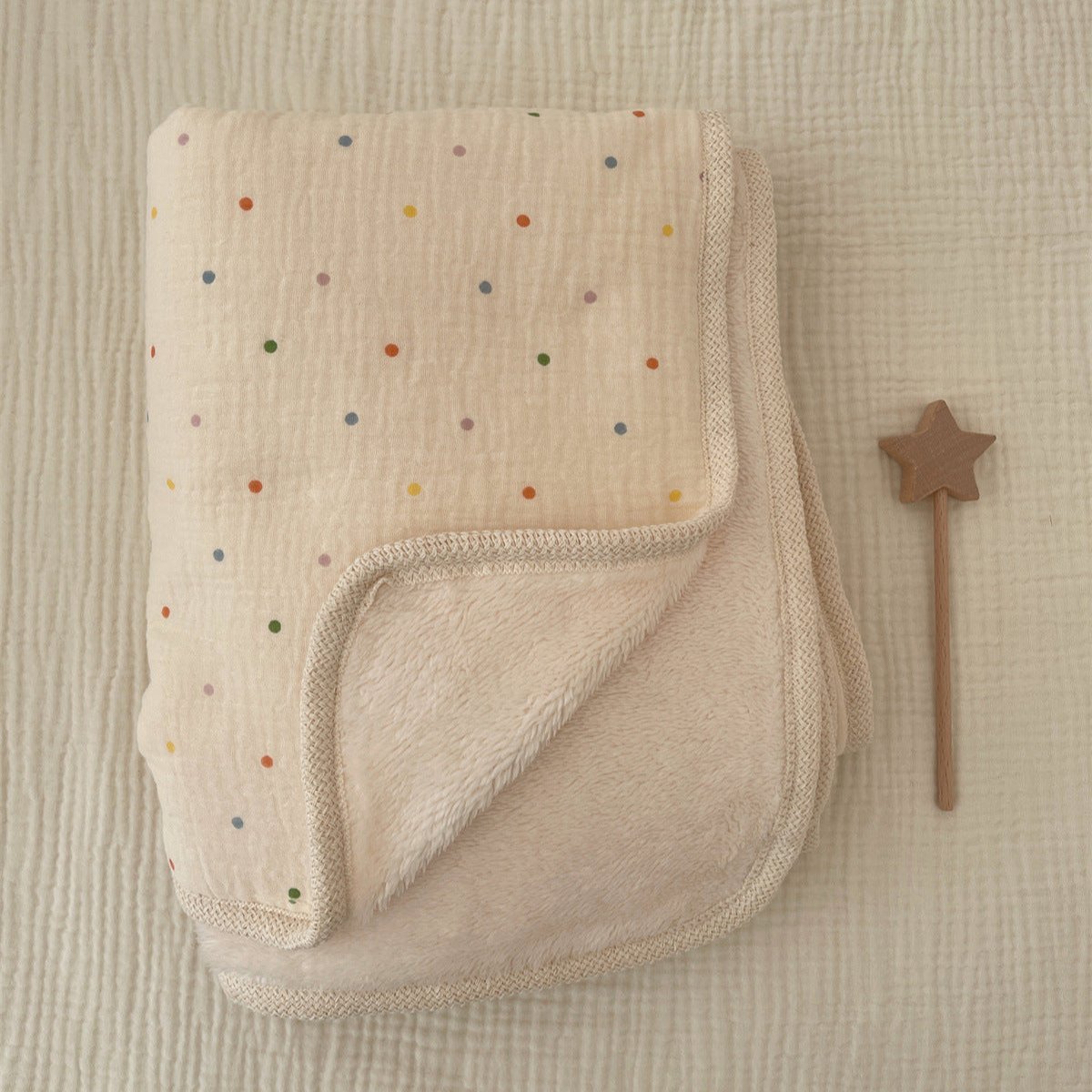 Vintage Plush lightweight Muslin Snuggle Blanket- CLEARANCE