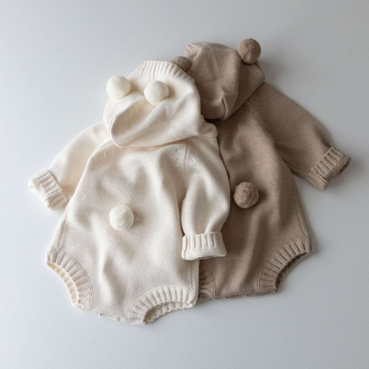 Baby Baby Hooded Romper Baby Knit Romper Baby Romper Google Knit knit romper knits Knitwear Sale Baby Bear Hooded Knit Romper | Lait + Cafe O'Lait Isla + Bo