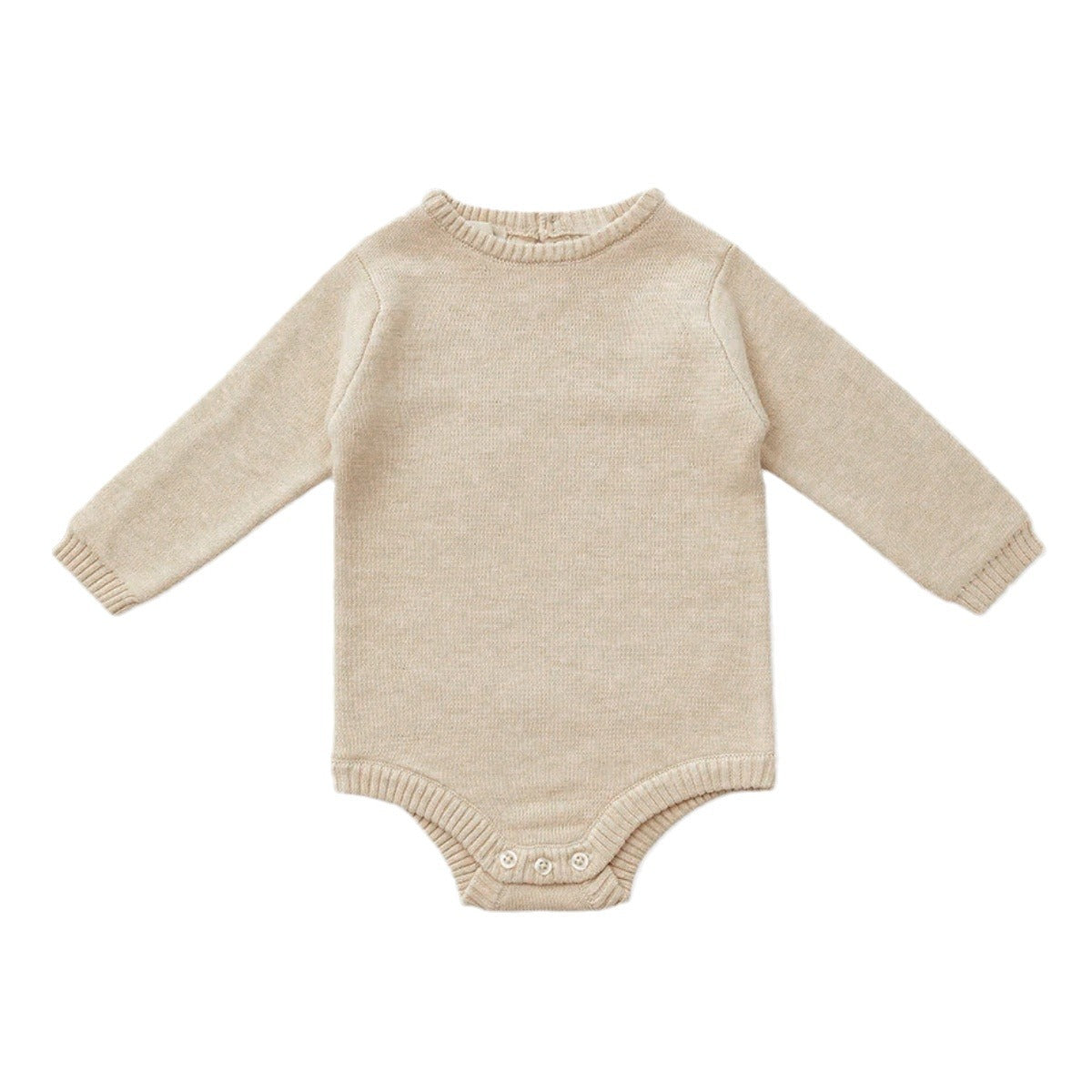 Long Sleeve Knit Bodysuit + Pom Pom Hat- CLEARANCE