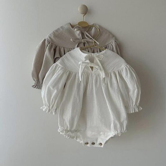 Cotton Linen Bubble Romper- CLEARANCE