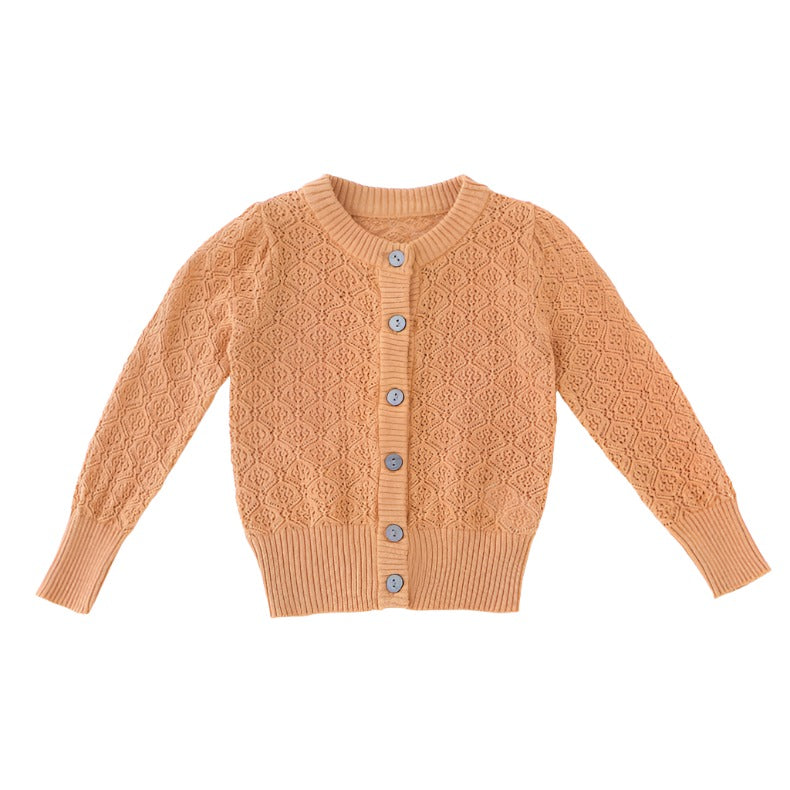 Baby Baby Knit Baby knit sweater Baby Knitwear Google Kids Kids Cardigan kids knit cardigan Kids Knit Sweater kids sweater Knitwear new Toddler Toddler Knit Sweater Hollow Knit Cotton Cardigan for Girls Isla + Bo