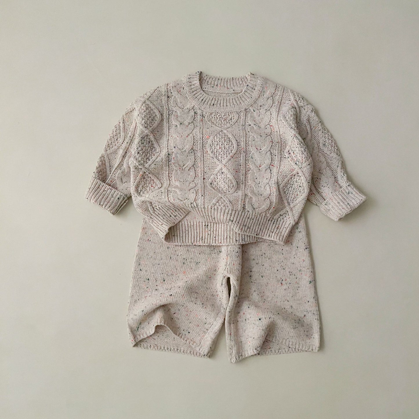 Cozy Cable Knit Sweater & Wide-Leg Knit Pants (Sold Separately)- CLEARANCE