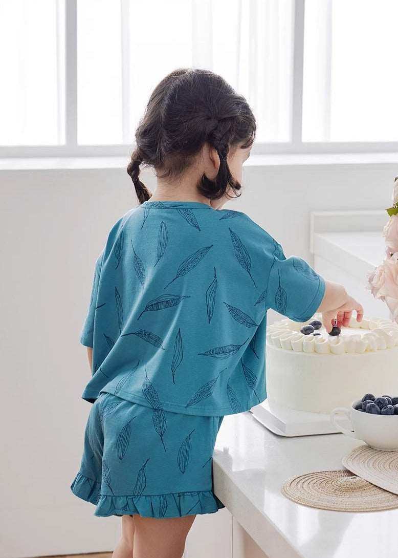 Baby baby bamboo baby bamboo set Baby Set Bamboo bamboo Set Faire Google new SS2024 Toddler toddler bamboo toddler bamboo set toddler set Bamboo Cotton Tee and Ruffle Shorts Set Isla + Bo