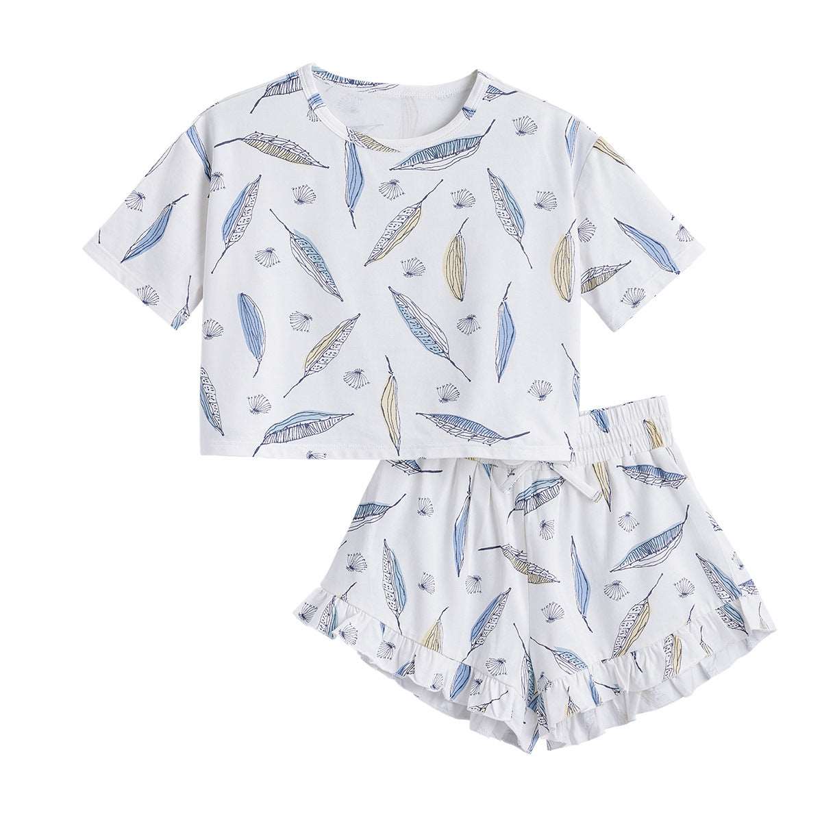 Baby baby bamboo baby bamboo set Baby Set Bamboo bamboo Set Faire Google new SS2024 Toddler toddler bamboo toddler bamboo set toddler set Bamboo Cotton Tee and Ruffle Shorts Set Isla + Bo