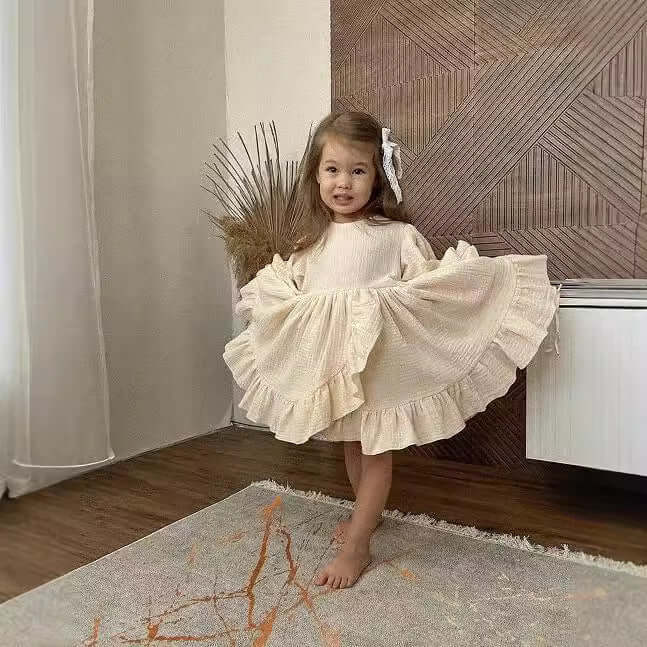 linen dress for travel Linen Decima Dress SAND DOLLAR, M main image 0