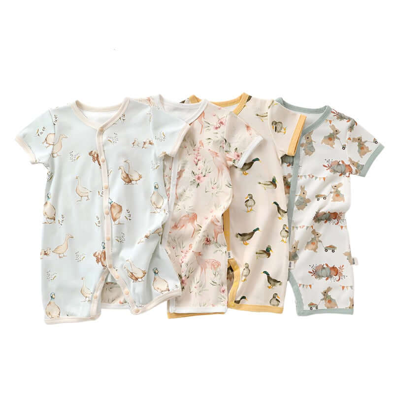 Baby baby cotton romper Baby Romper Cotton Cotton Romper Faire Google new SS2024 Short Sleeve Cotton Romper Isla + Bo