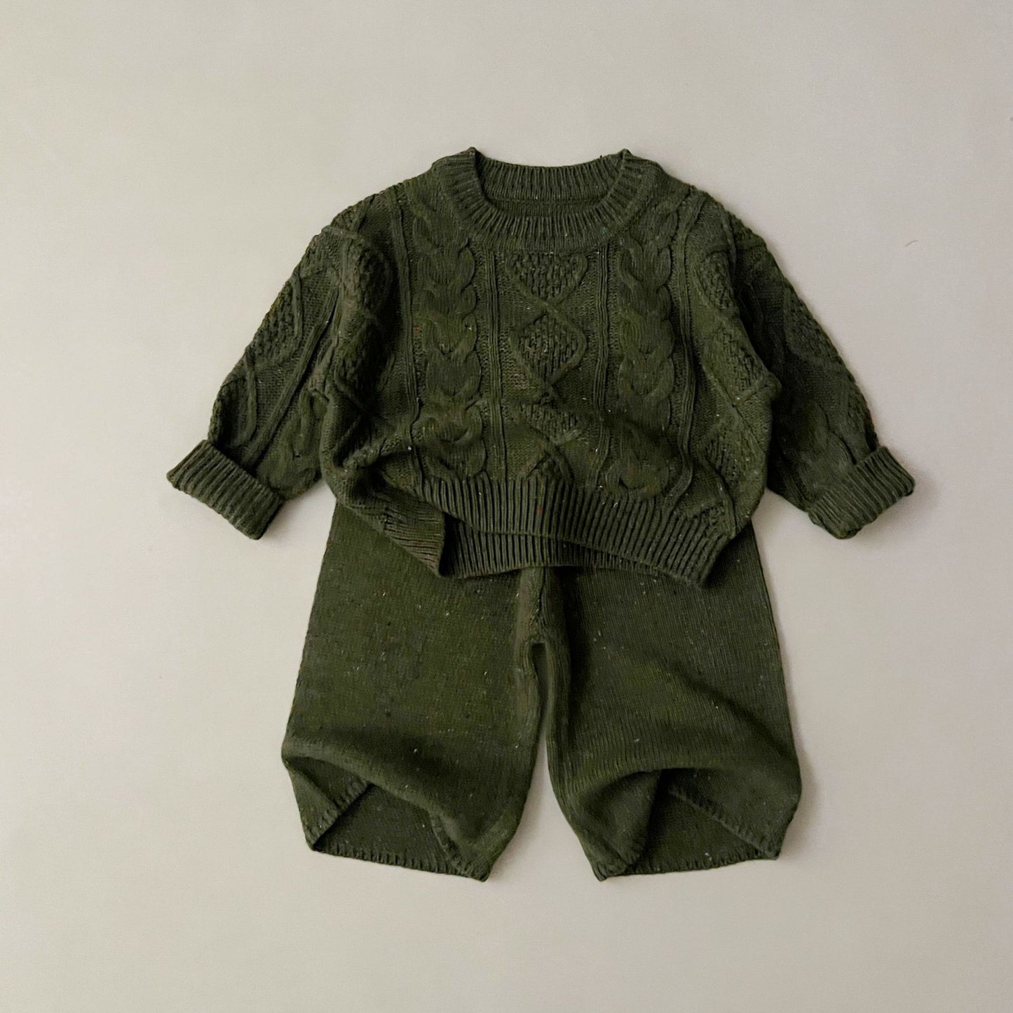 Cozy Cable Knit Sweater & Wide-Leg Knit Pants (Sold Separately)- CLEARANCE