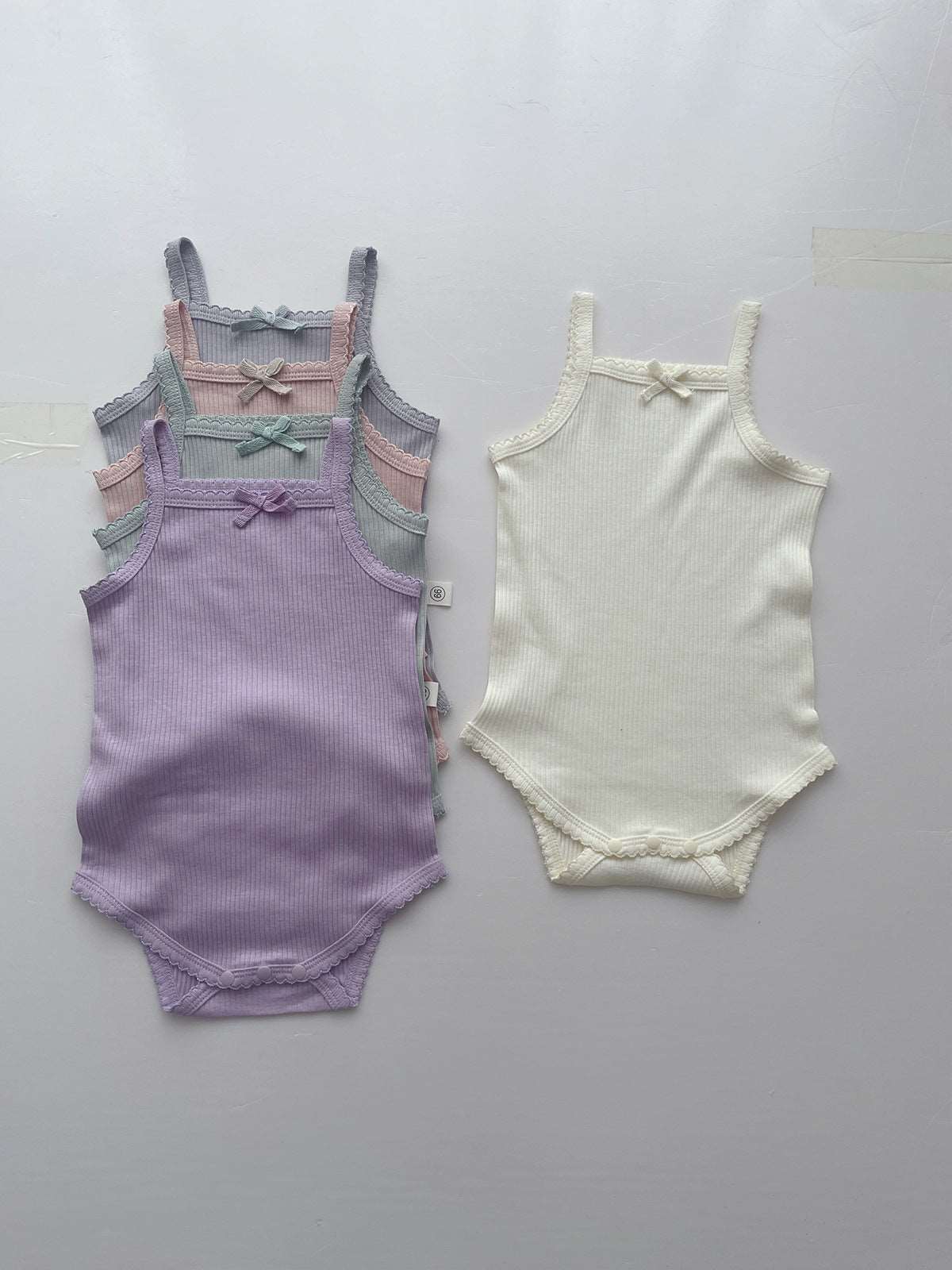 Baby Cotton Cotton Bodysuit Faire Google new SS2024 Ribbed Cotton Bodysuit for Infants Isla + Bo