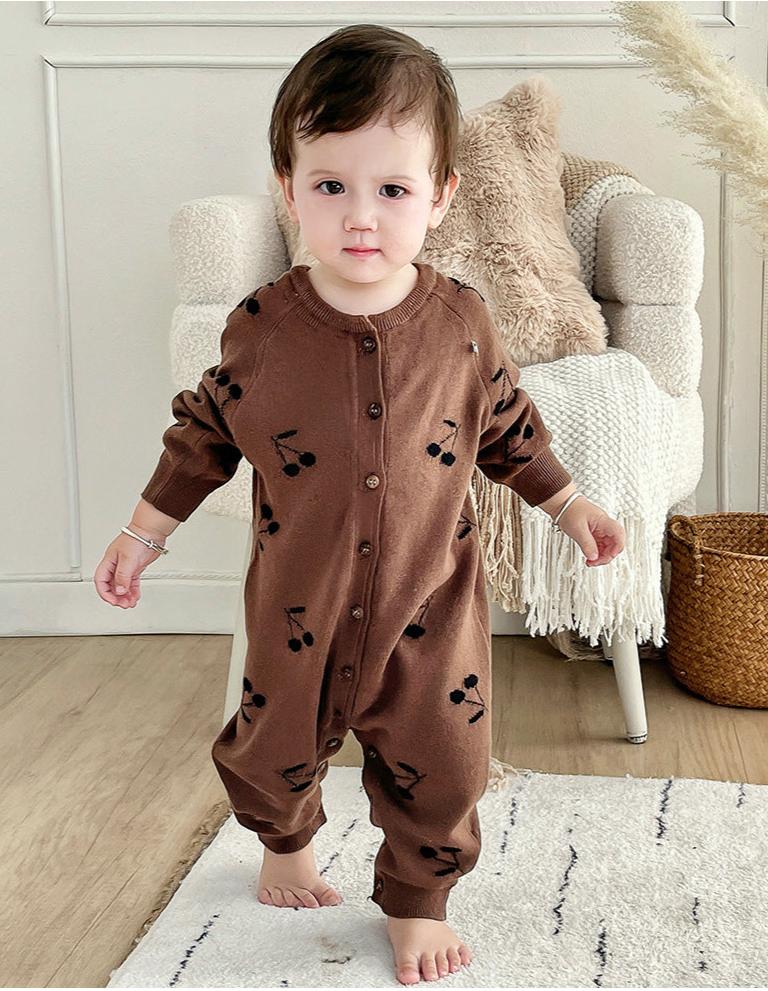 Button Front Knit Jumpsuit- CLEARANCE