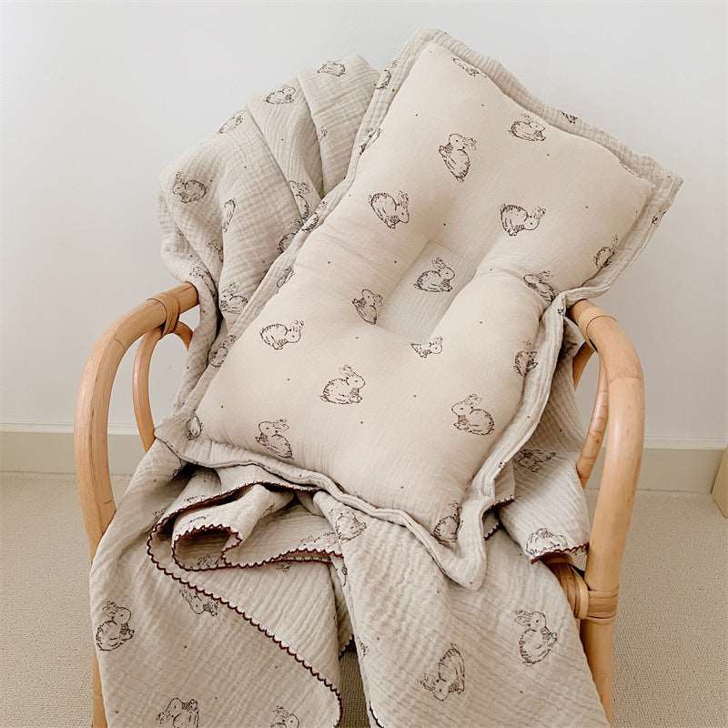 AW2024 Baby baby blanket Cotton Cotton Blanket Google new newborn gift Toddler Toddler Blanket Pure Cotton Gauze Blanket || Baby Bunny Isla + Bo