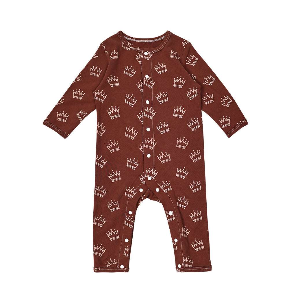 Organic Cotton Button Front Romper || Pony Party