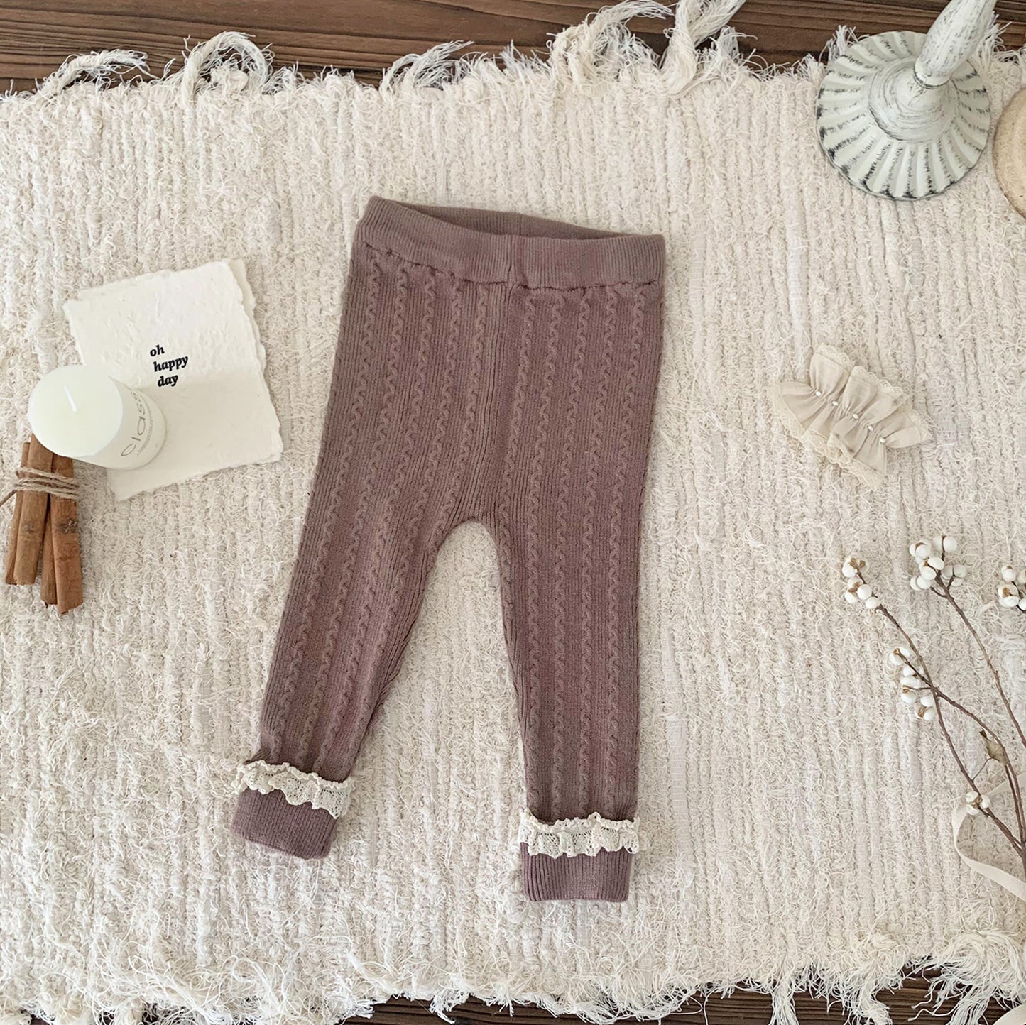 Classic Cable Knit Leggings- CLEARANCE
