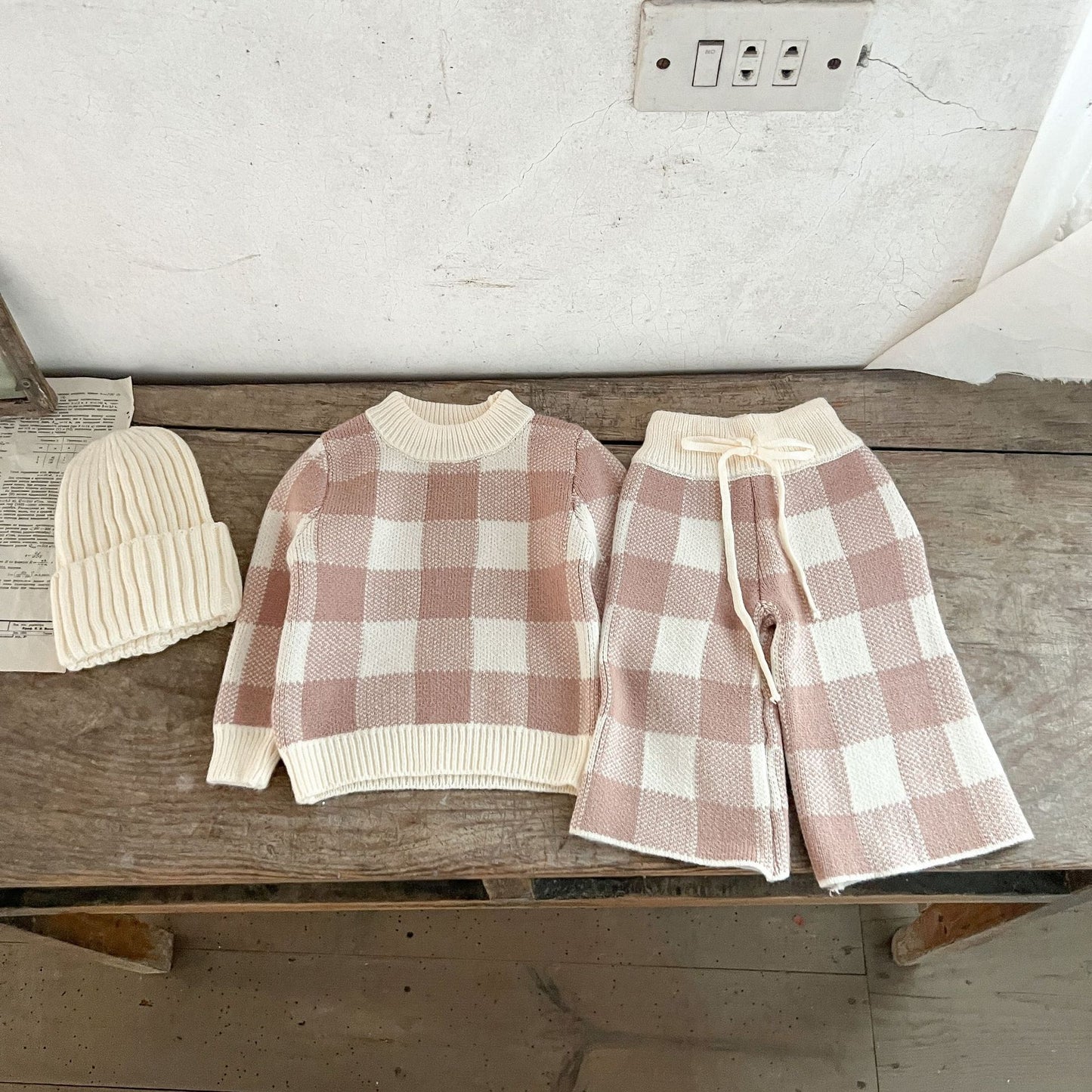 Adorable 2-Piece Knit Pullover and Wide-Leg Pants Set- CLEARANCE