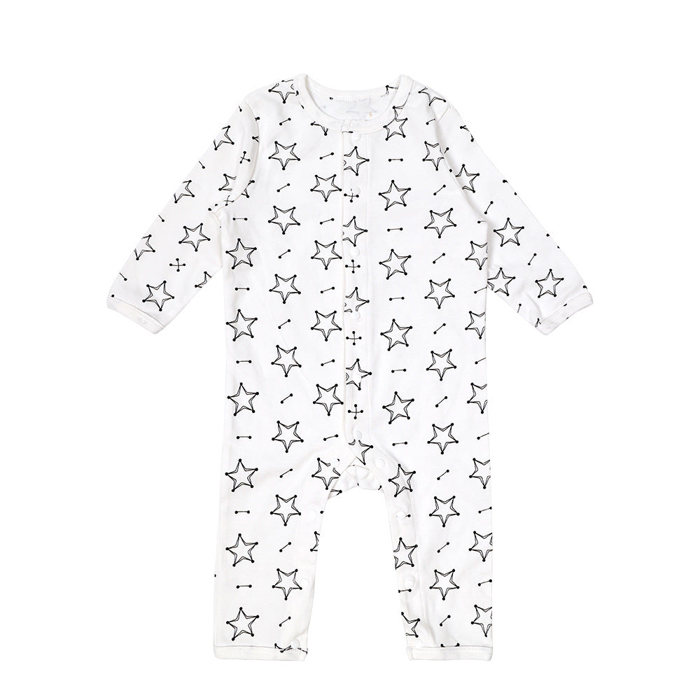 Organic Cotton Button Front Romper || Pony Party