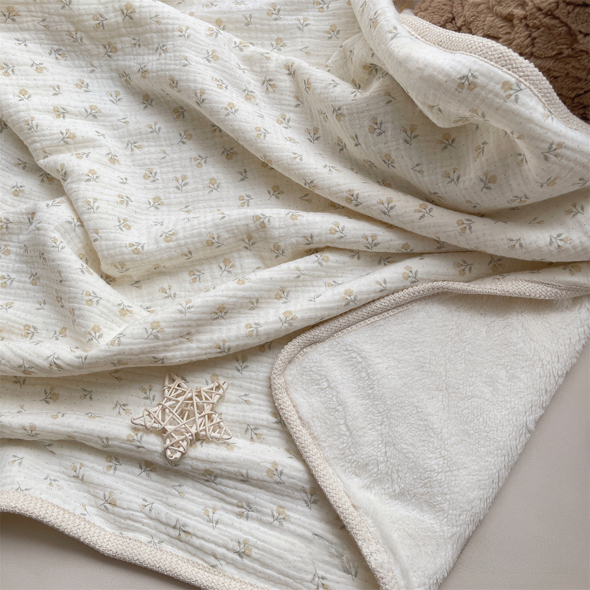 Vintage Plush lightweight Muslin Snuggle Blanket- CLEARANCE