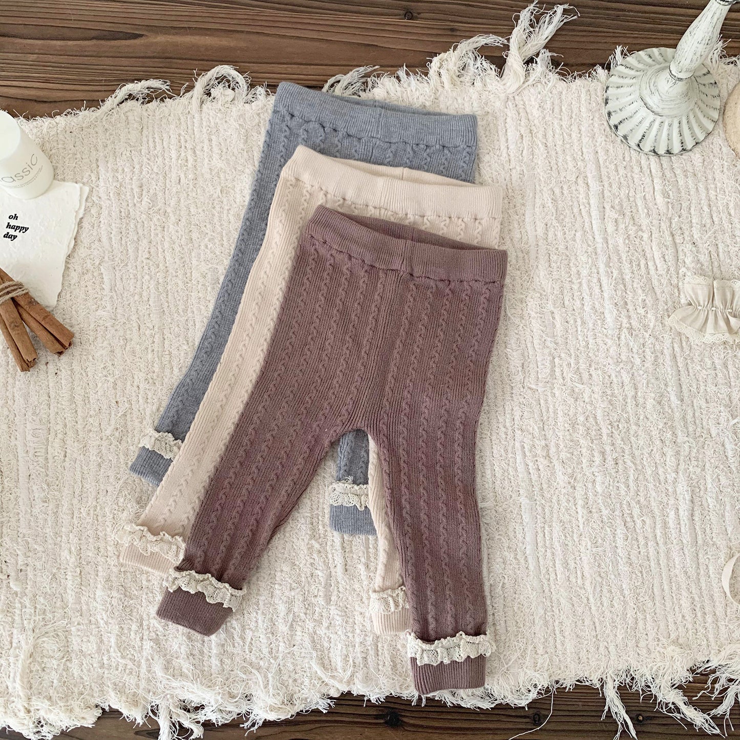 Classic Cable Knit Leggings- CLEARANCE