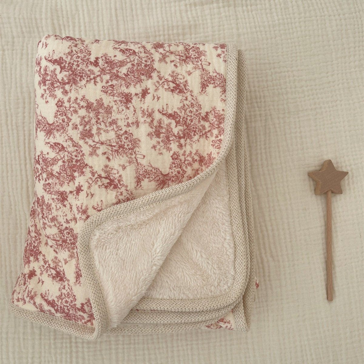 Vintage Plush lightweight Muslin Snuggle Blanket- CLEARANCE