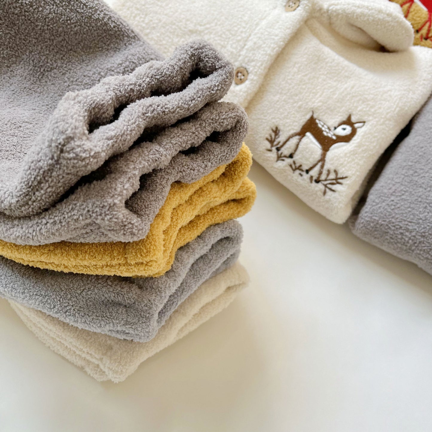 Woodland Embroidered 2-Piece Fleece Suit- CLEARANCE