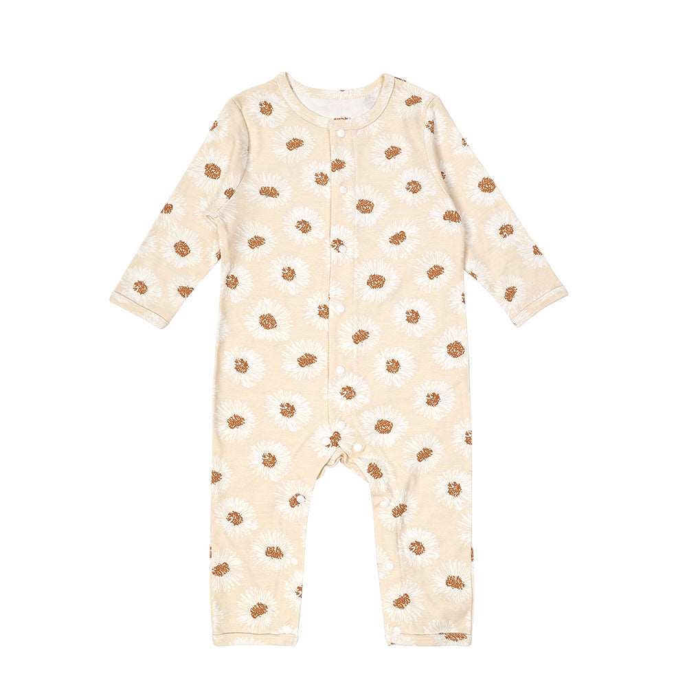 Organic Cotton Button Front Romper || Pony Party