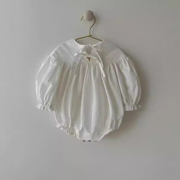 Cotton Linen Bubble Romper- CLEARANCE