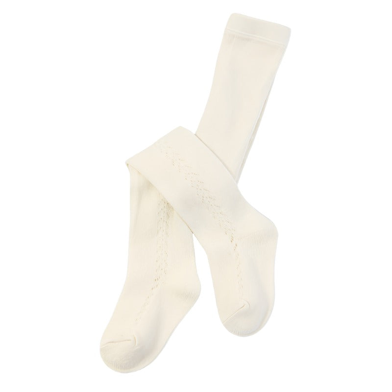 Baby Baby Accessories Baby Bottoms cotton tights Faire Google new SS2024 tights Toddler Toddler Accessories Toddler Bottoms toddler tights Open Knit Work Cotton Tights Isla + Bo