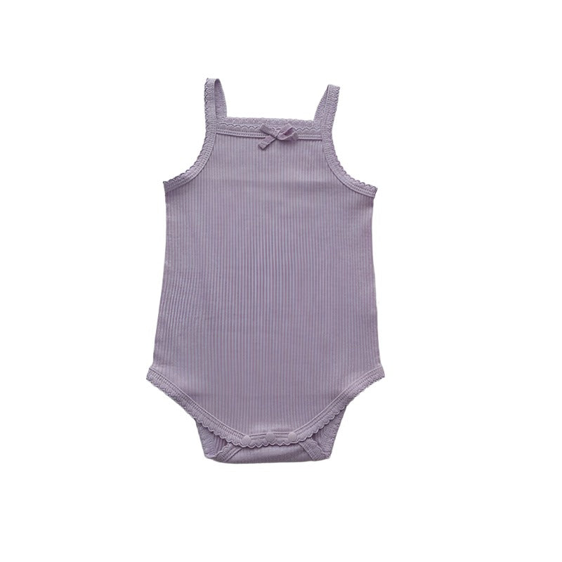 Ribbed Cotton Bodysuit for Infants