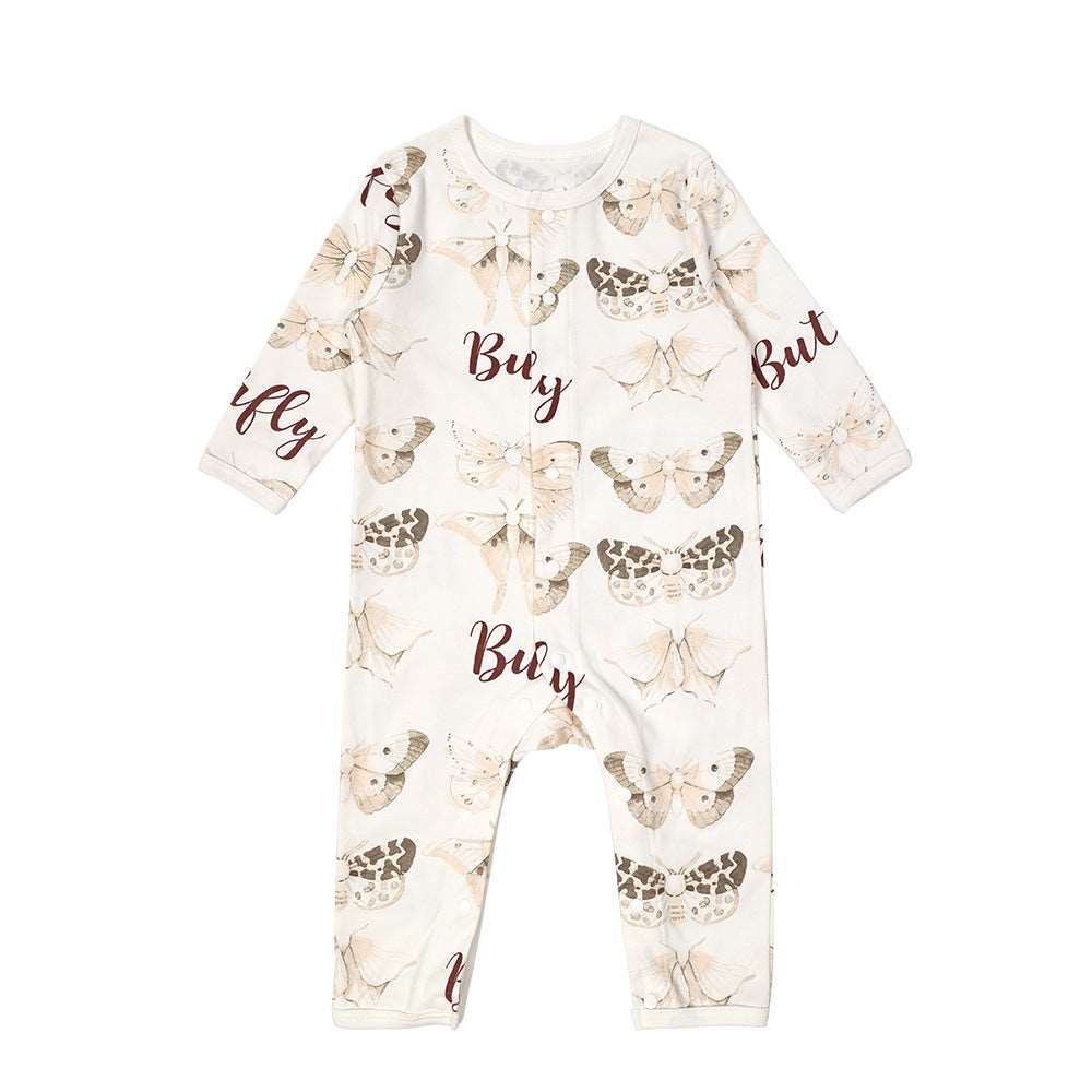 Organic Cotton Button Front Romper || Pony Party