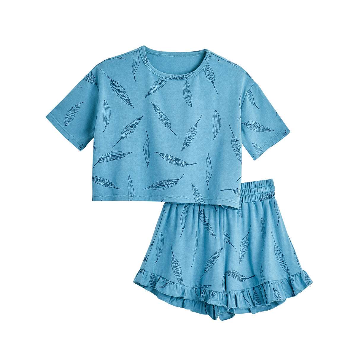 Baby baby bamboo baby bamboo set Baby Set Bamboo bamboo Set Faire Google new SS2024 Toddler toddler bamboo toddler bamboo set toddler set Bamboo Cotton Tee and Ruffle Shorts Set Isla + Bo