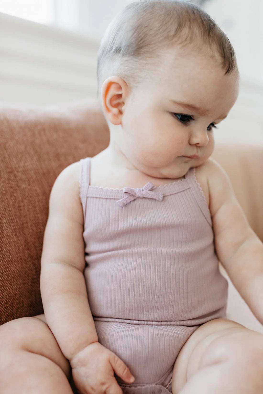 Baby Cotton Cotton Bodysuit Faire Google new SS2024 Ribbed Cotton Bodysuit for Infants Isla + Bo