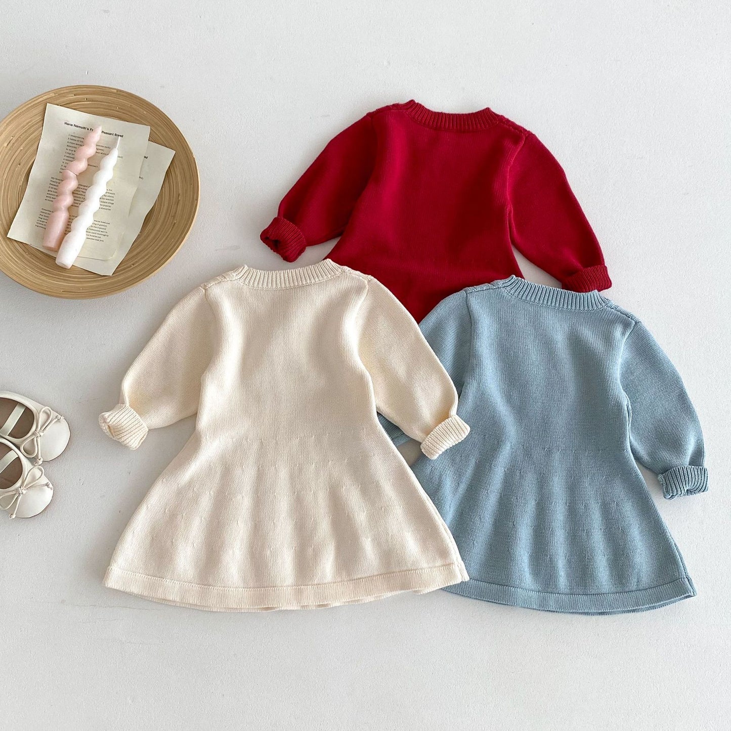 Twisted Knit Sweater Dress- CLEARANCE
