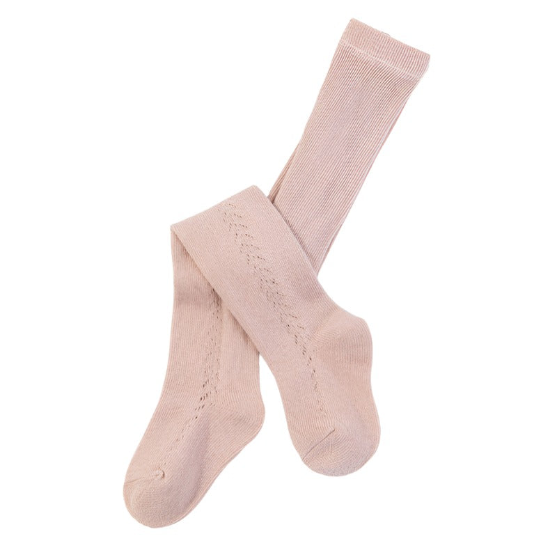 Baby Baby Accessories Baby Bottoms cotton tights Faire Google new SS2024 tights Toddler Toddler Accessories Toddler Bottoms toddler tights Open Knit Work Cotton Tights Isla + Bo