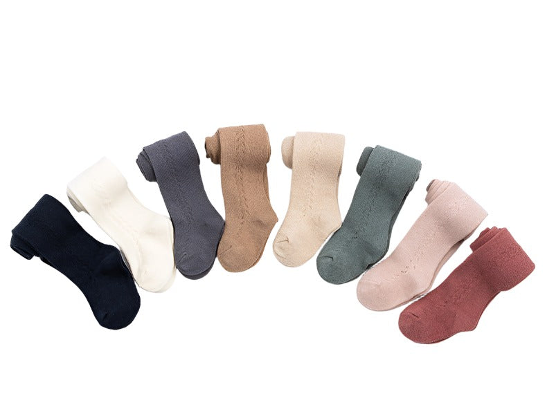 Baby Baby Accessories Baby Bottoms cotton tights Faire Google new SS2024 tights Toddler Toddler Accessories Toddler Bottoms toddler tights Open Knit Work Cotton Tights Isla + Bo
