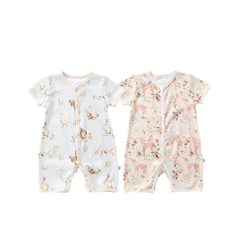 Baby baby cotton romper Baby Romper Cotton Cotton Romper Faire Google new SS2024 Short Sleeve Cotton Romper Isla + Bo