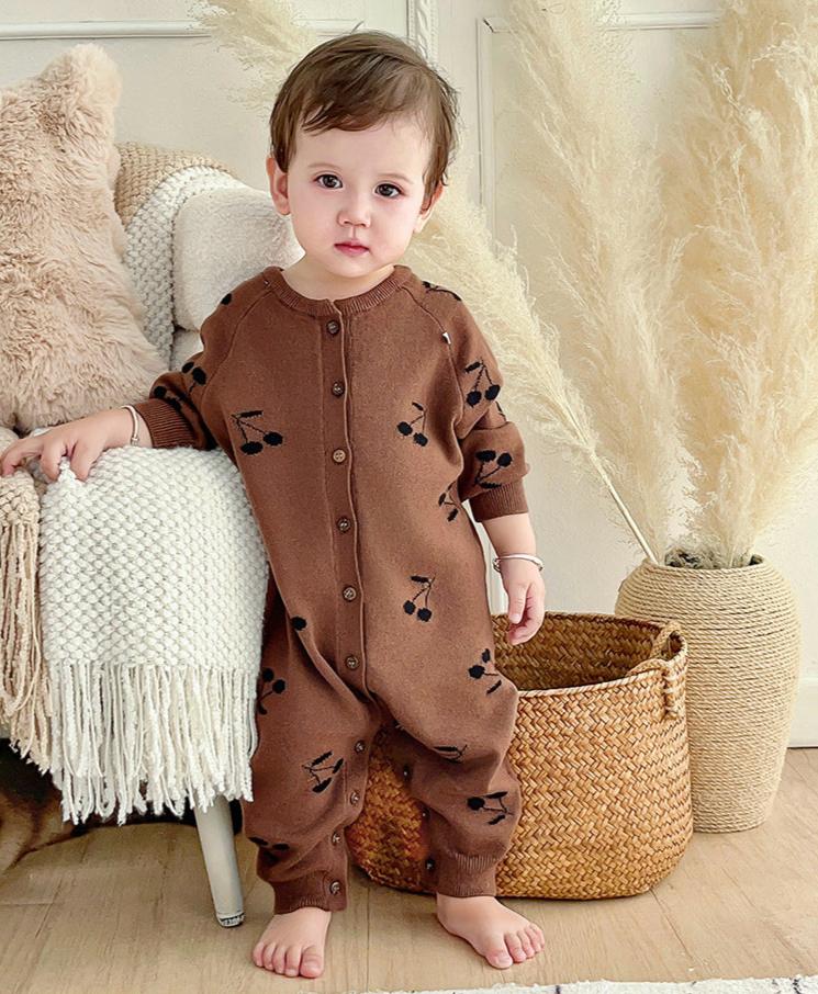 Button Front Knit Jumpsuit- CLEARANCE