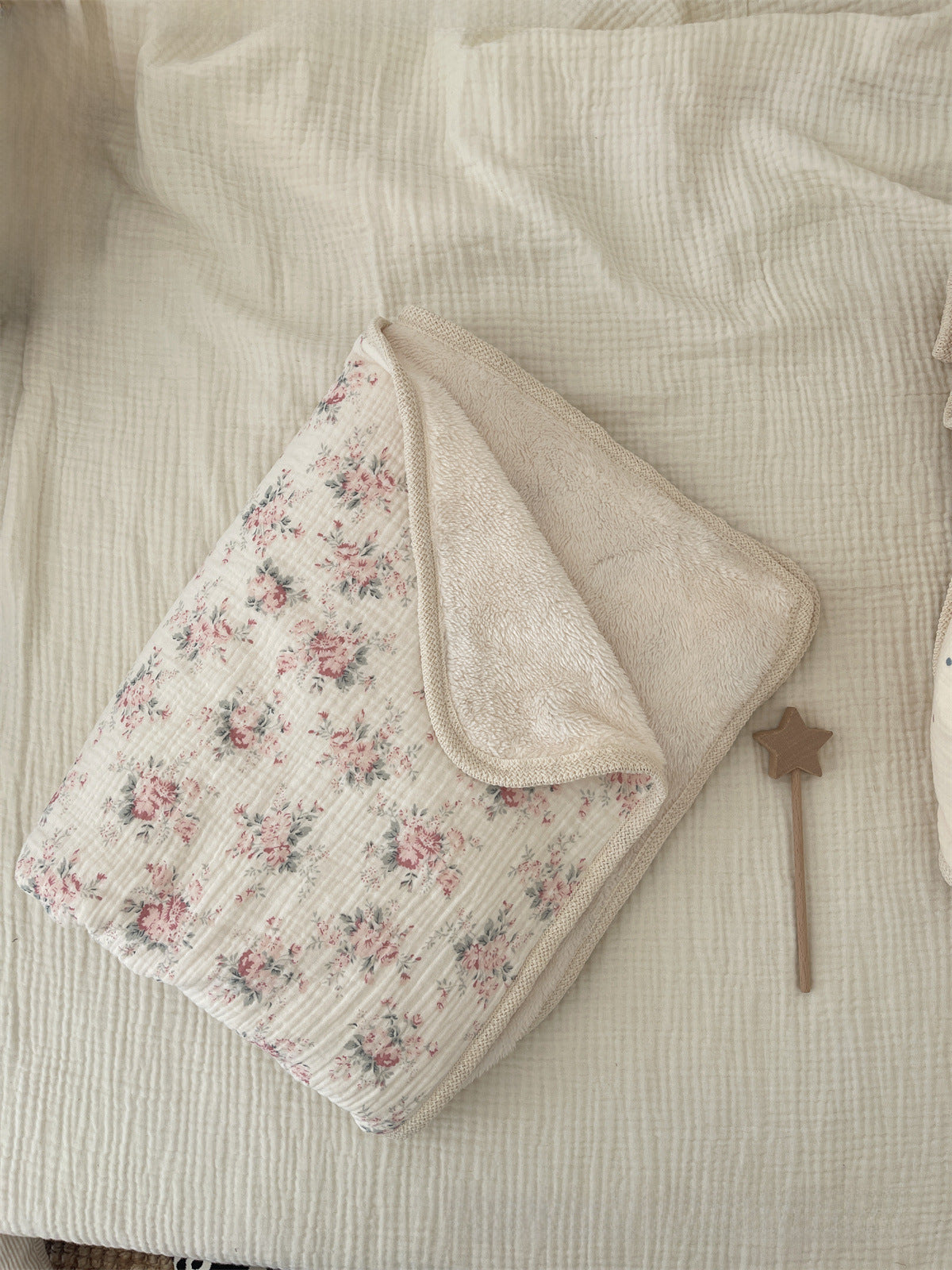 Vintage Plush lightweight Muslin Snuggle Blanket- CLEARANCE