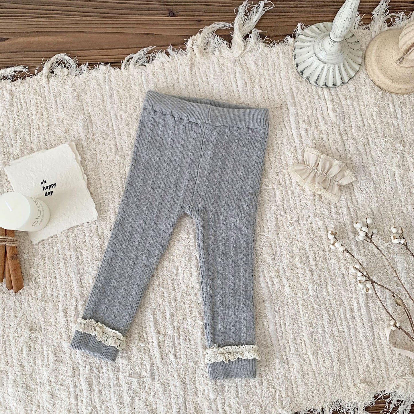 Classic Cable Knit Leggings- CLEARANCE
